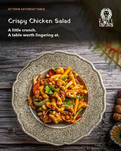 Taste of Lanka crispy chicken salad post