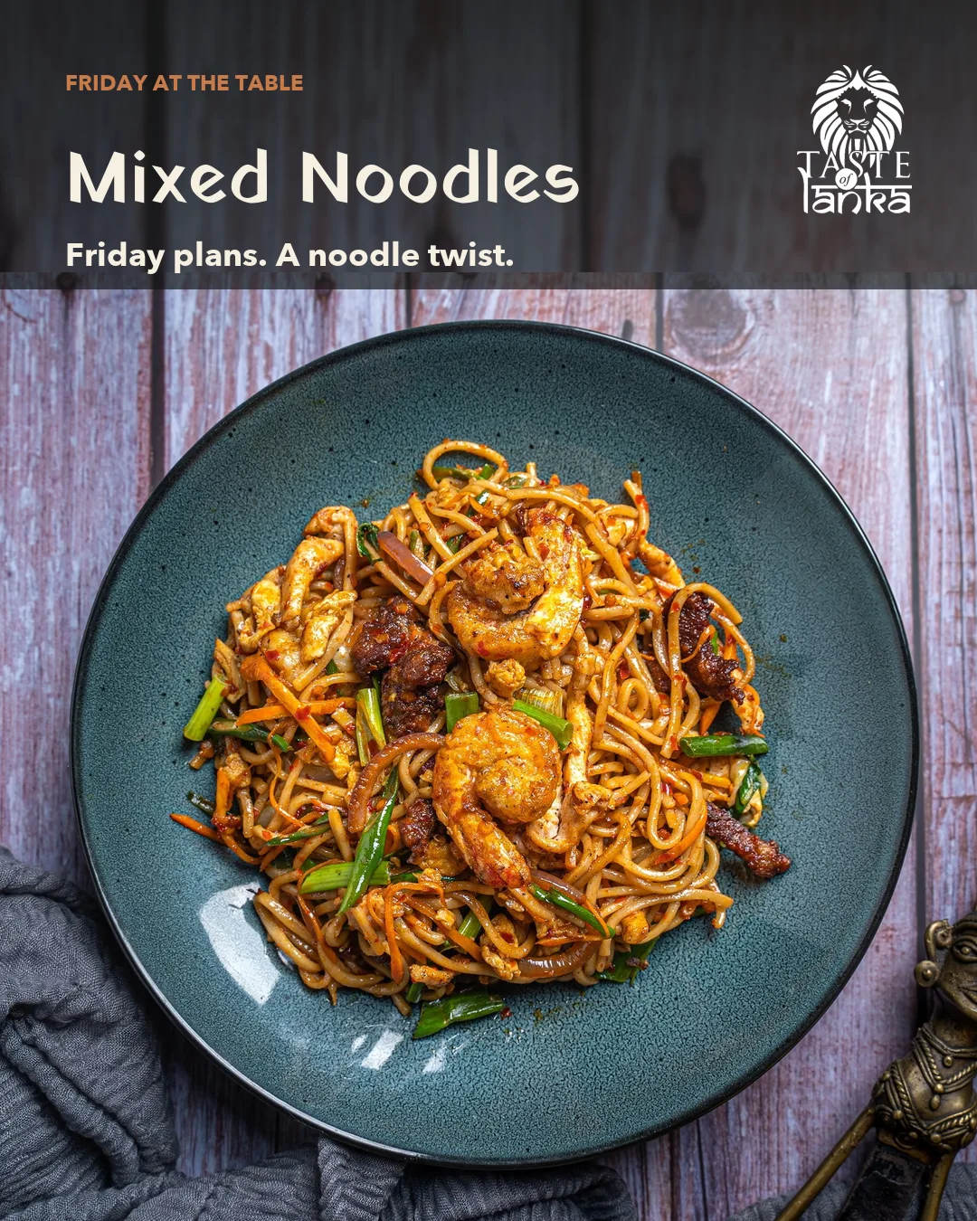 Mixed noodles reel cover, Taste of Lanka